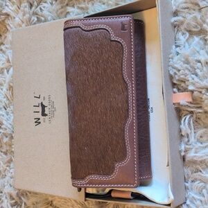 Will Leather Goods Continental Hair On Hide Leather Wallet